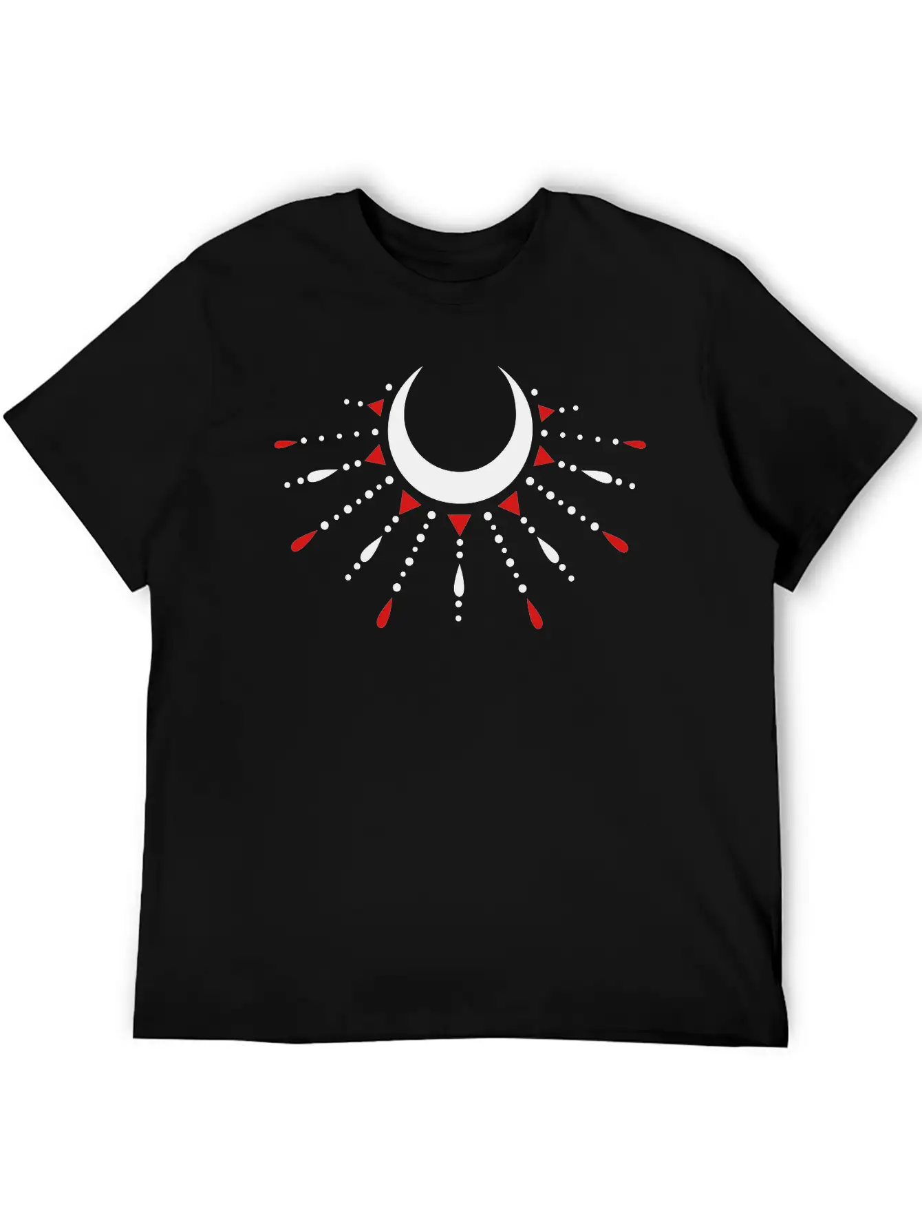 Occult Crescent Moon Moonlight Unisex Casual T-Shirt – Clean Design For Daily Comfort