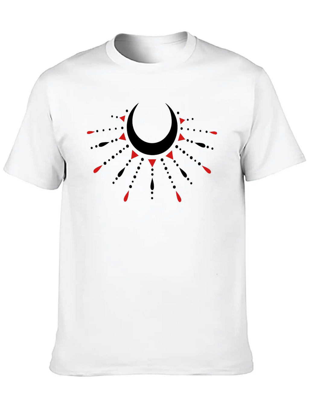Occult Crescent Moon Moonlight Unisex Casual T-Shirt – Clean Design For Daily Comfort