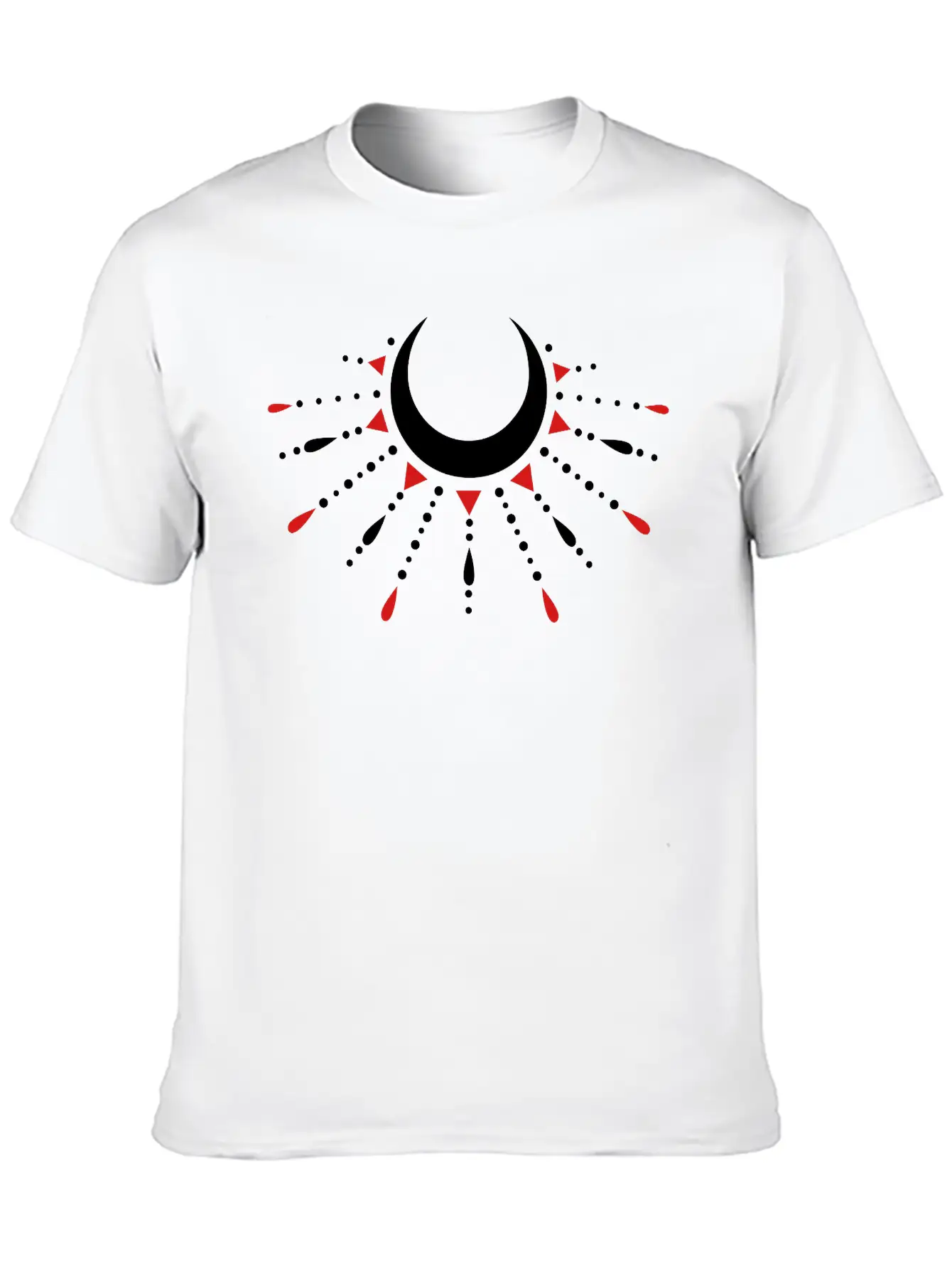 Occult Crescent Moon Moonlight Unisex Casual T-Shirt – Clean Design For Daily Comfort