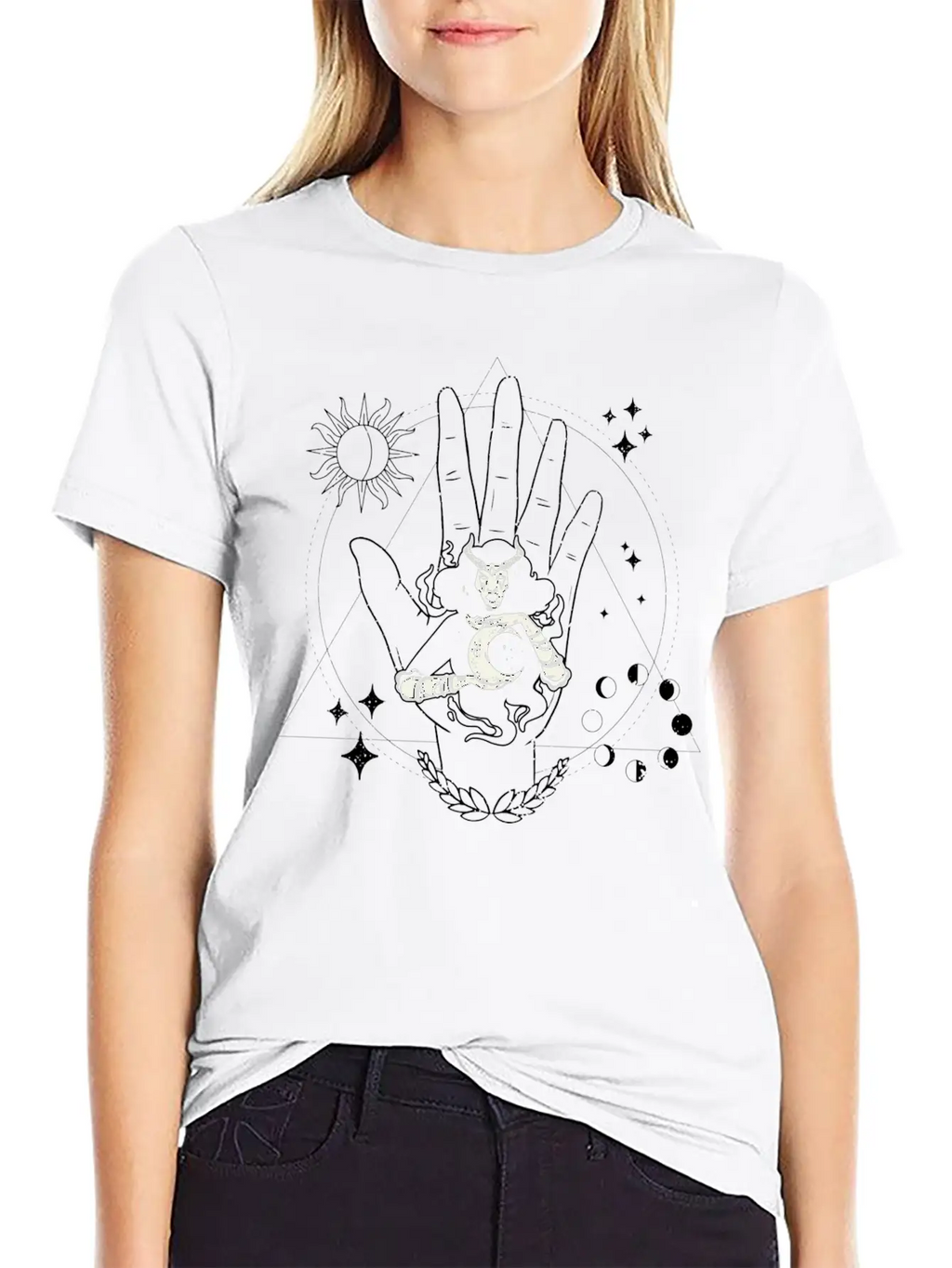 Occult Wiccan Spiritually Esoteric Occultism Goth Unisex Casual T-Shirt – Clean Design For Daily Comfort