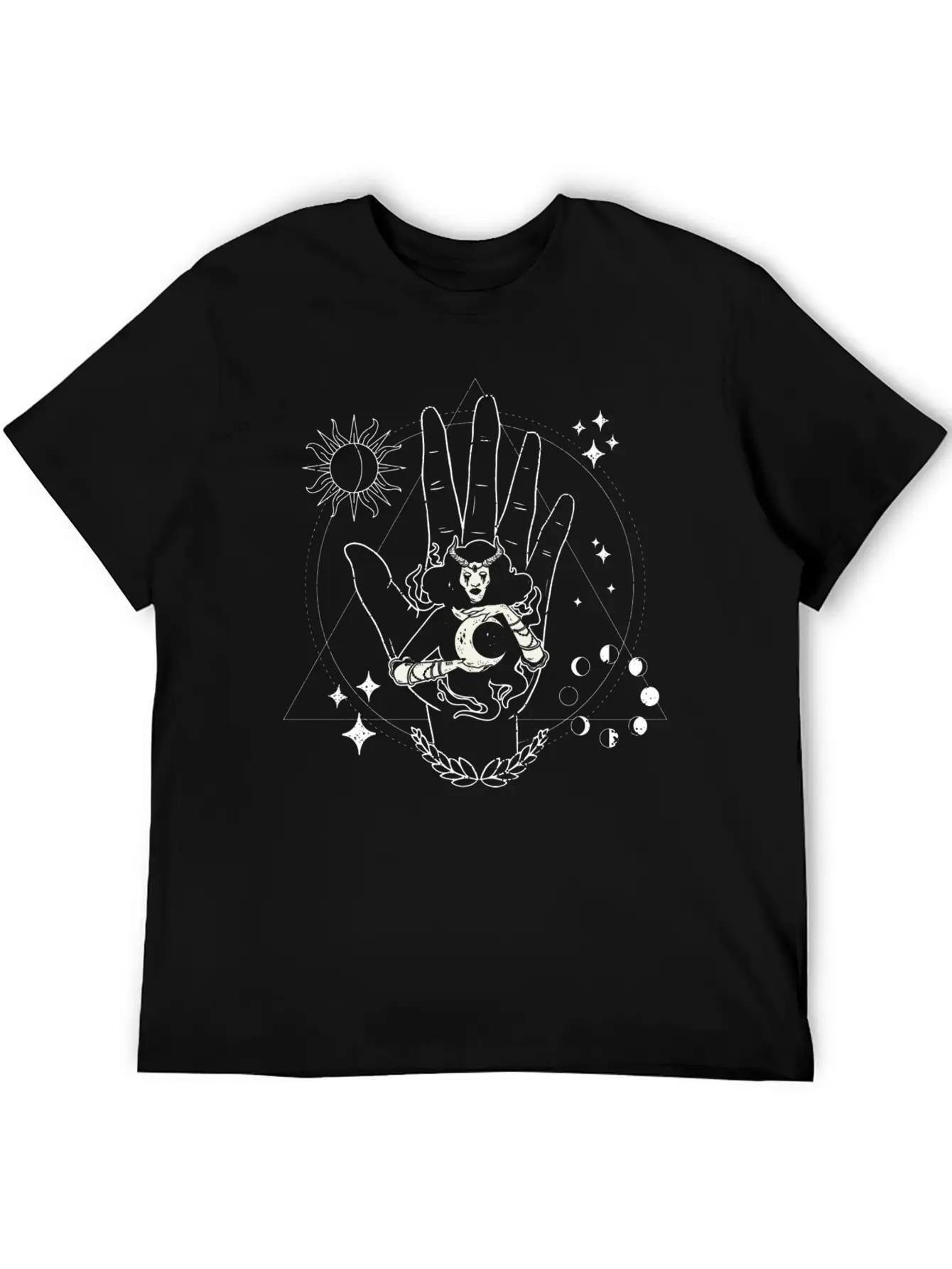 Occult Wiccan Spiritually Esoteric Occultism Goth Unisex Casual T-Shirt – Clean Design For Daily Comfort
