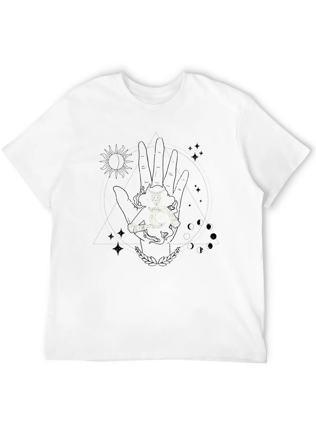 Occult Wiccan Spiritually Esoteric Occultism Goth Unisex Casual T-Shirt – Clean Design For Daily Comfort
