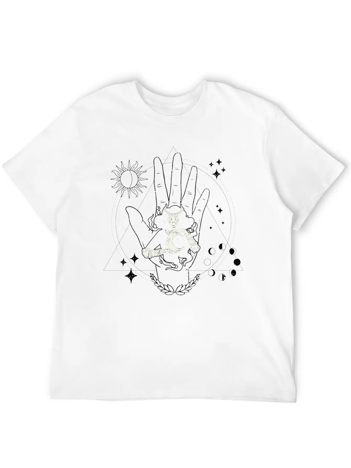 Occult Wiccan Spiritually Esoteric Occultism Goth Unisex Casual T-Shirt – Clean Design For Daily Comfort