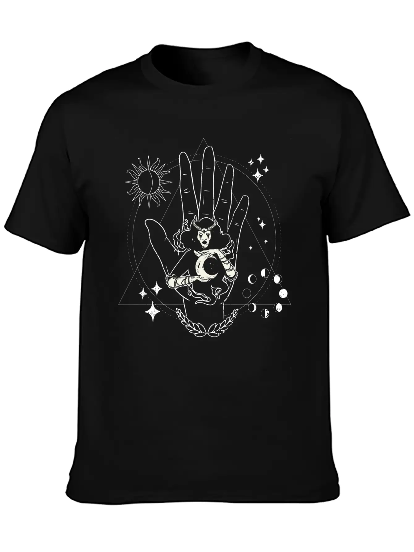 Occult Wiccan Spiritually Esoteric Occultism Goth Unisex Casual T-Shirt – Clean Design For Daily Comfort