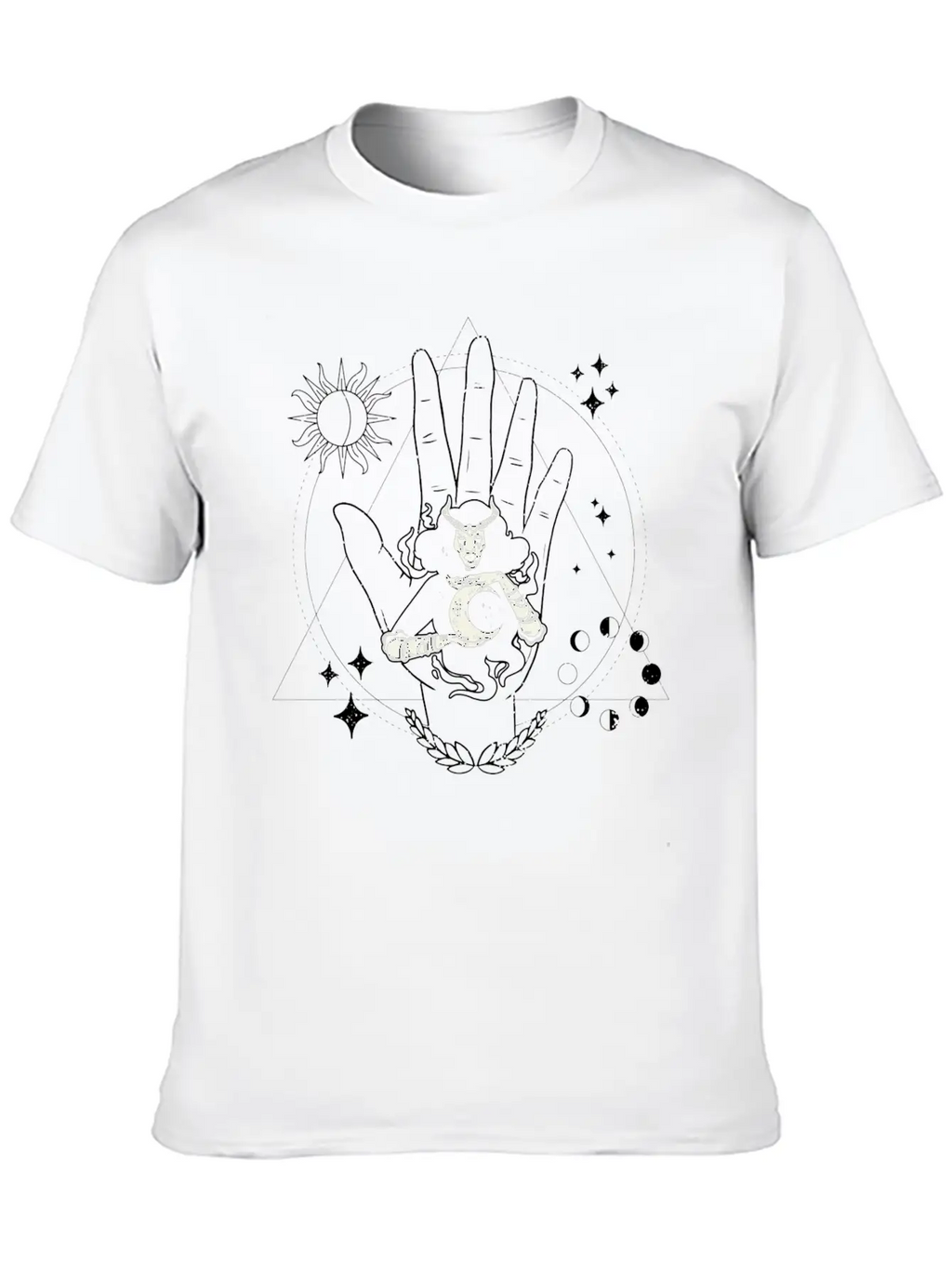 Occult Wiccan Spiritually Esoteric Occultism Goth Unisex Casual T-Shirt – Clean Design For Daily Comfort