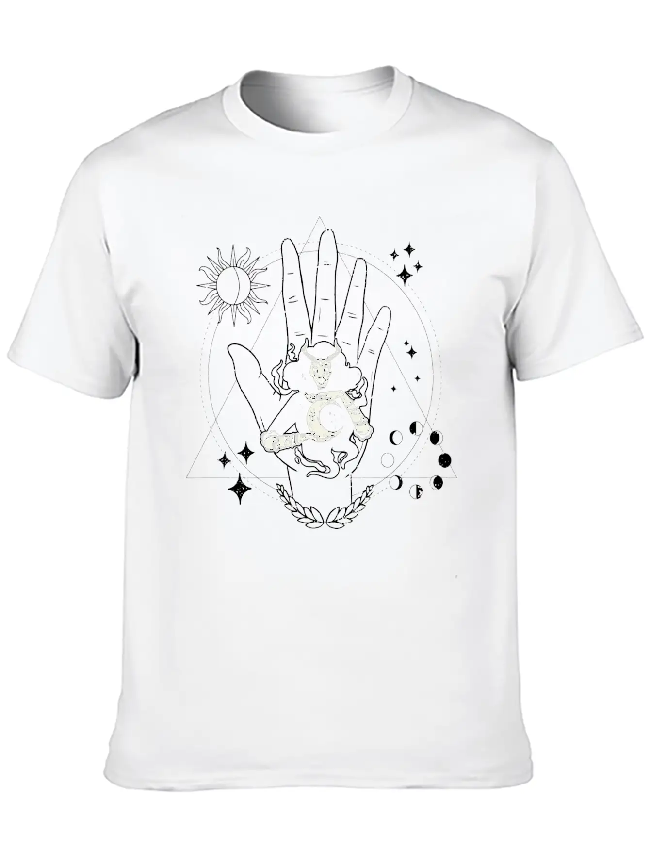 Occult Wiccan Spiritually Esoteric Occultism Goth Unisex Casual T-Shirt – Clean Design For Daily Comfort