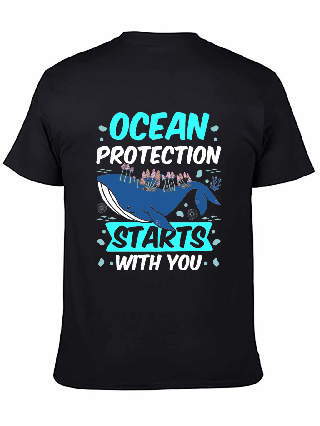 Ocean Protection Starts With You Sea Clean Save Breathable Soft Cotton T-Shirt – Timeless Casual Look
