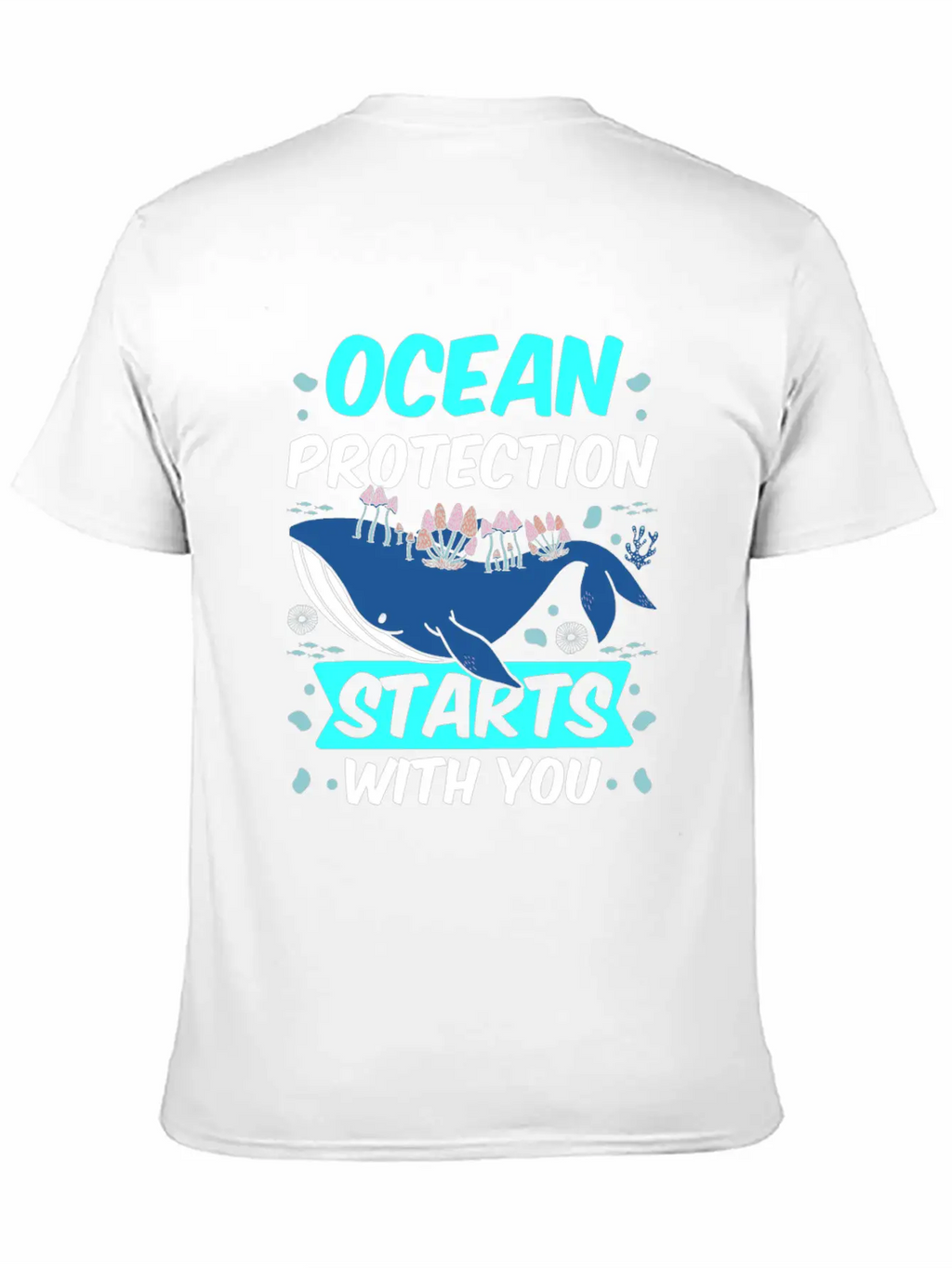 Ocean Protection Starts With You Sea Clean Save Breathable Soft Cotton T-Shirt – Timeless Casual Look