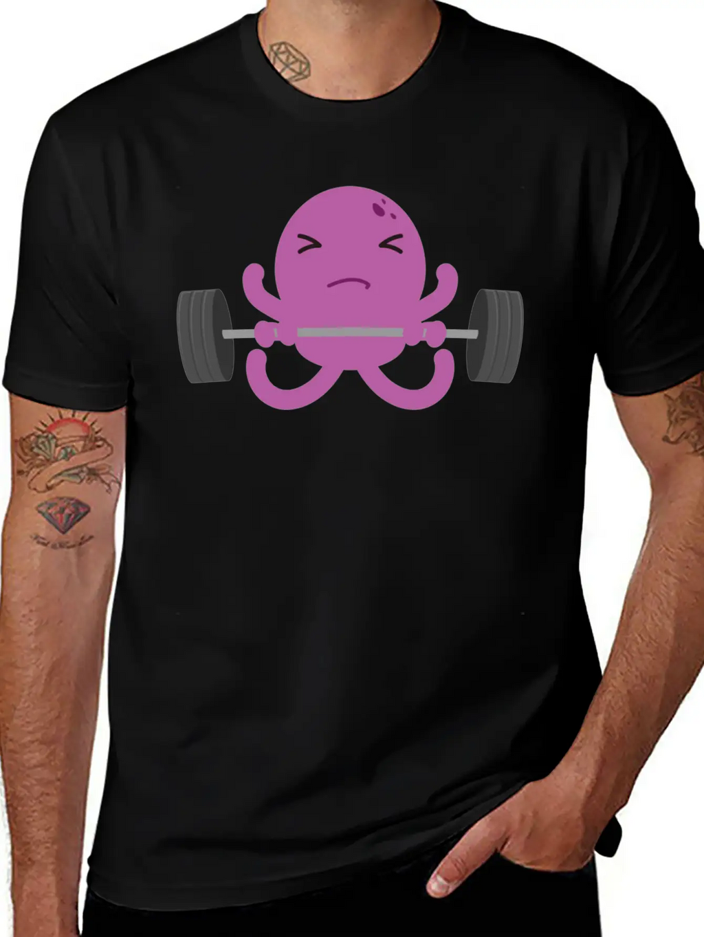 Octopus Breathable Soft Cotton T-Shirt – Timeless Casual Look