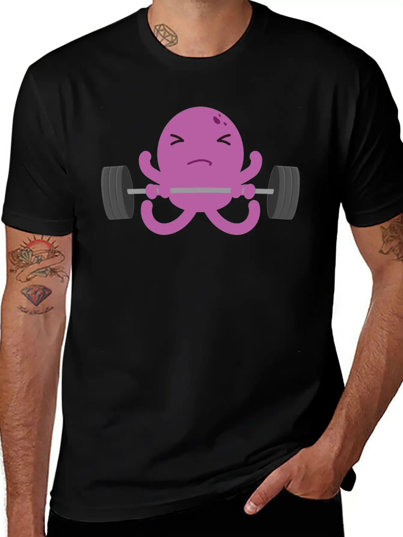 Octopus Breathable Soft Cotton T-Shirt – Timeless Casual Look