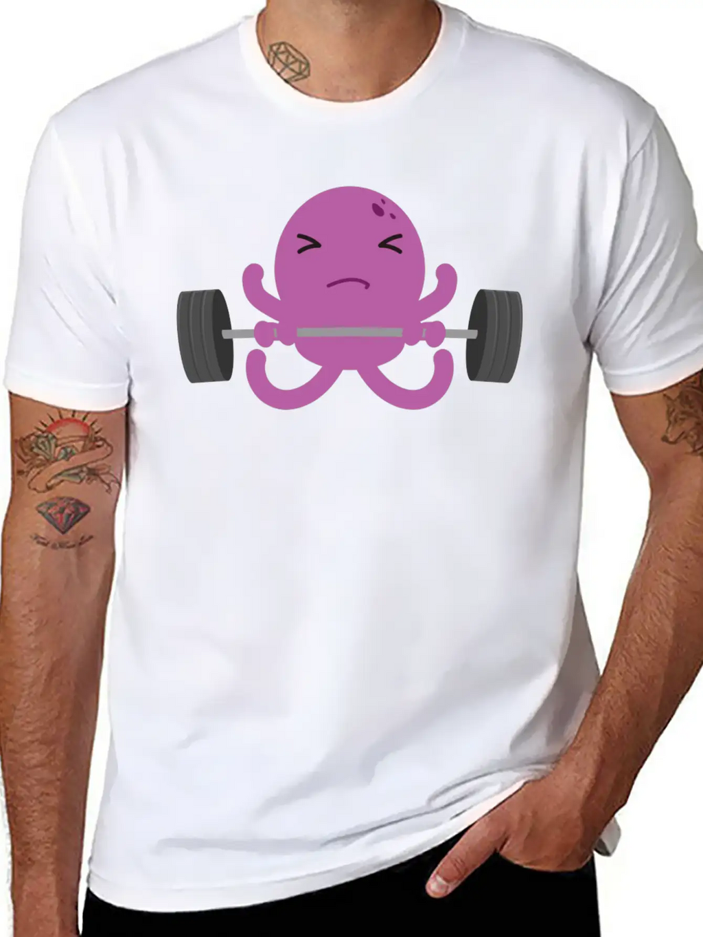 Octopus Breathable Soft Cotton T-Shirt – Timeless Casual Look