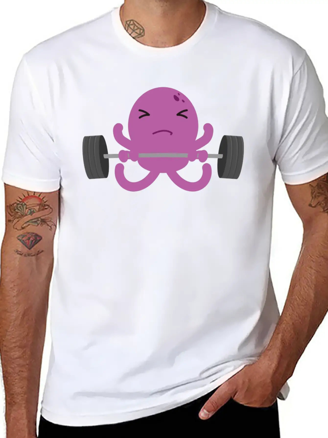Octopus Breathable Soft Cotton T-Shirt – Timeless Casual Look
