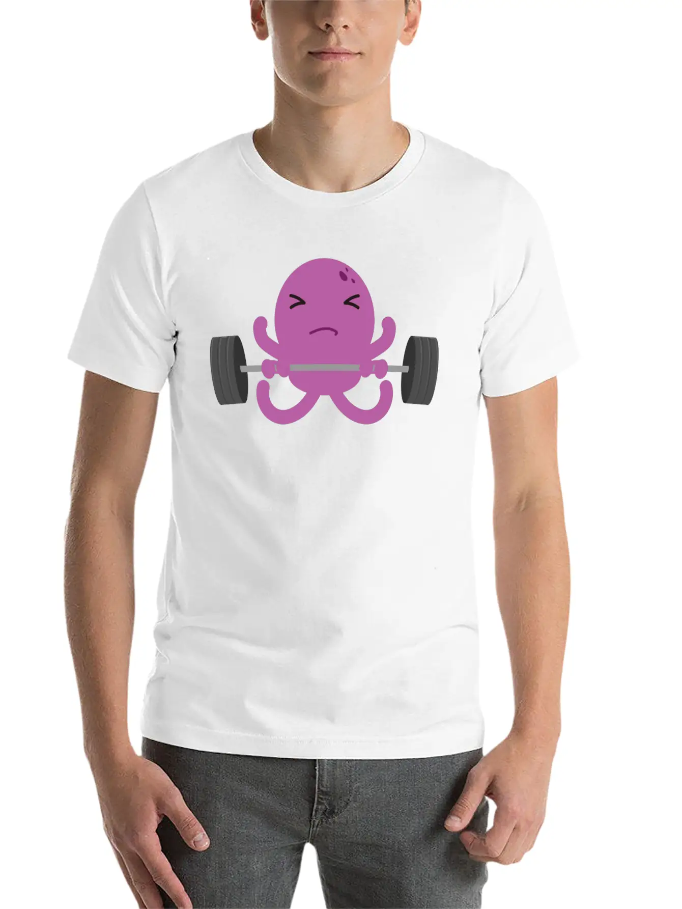 Octopus Breathable Soft Cotton T-Shirt – Timeless Casual Look