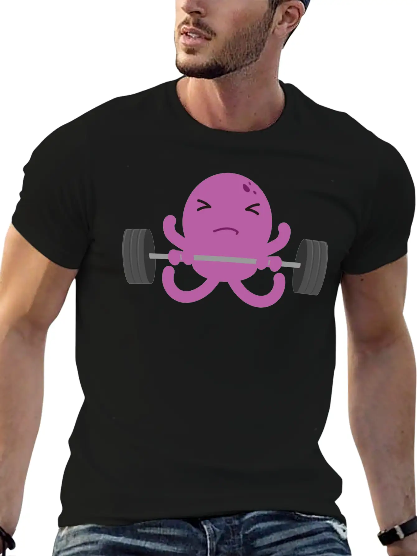 Octopus Breathable Soft Cotton T-Shirt – Timeless Casual Look