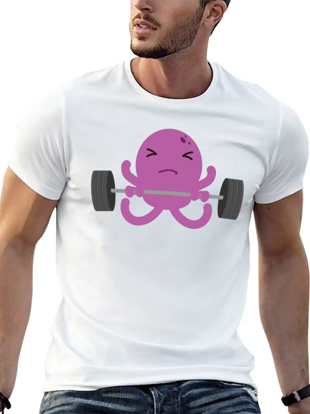 Octopus Breathable Soft Cotton T-Shirt – Timeless Casual Look