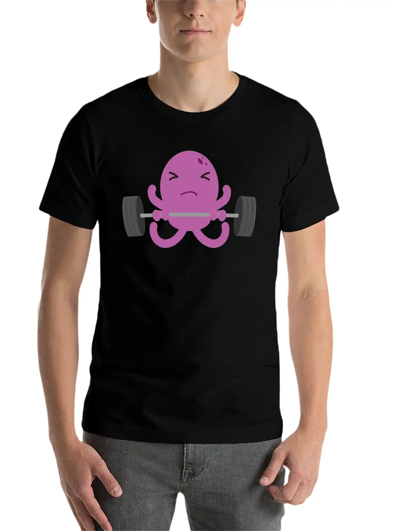 Octopus Breathable Soft Cotton T-Shirt – Timeless Casual Look