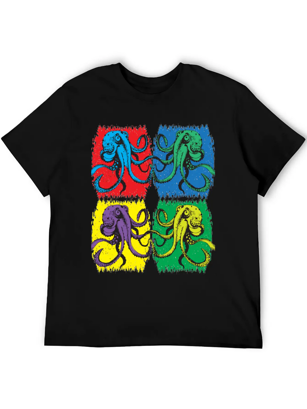 Octopus Pop Art Unisex Casual T-Shirt – Clean Design For Daily Comfort