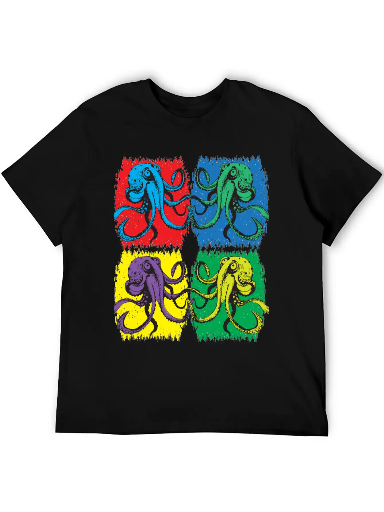 Octopus Pop Art Unisex Casual T-Shirt – Clean Design For Daily Comfort