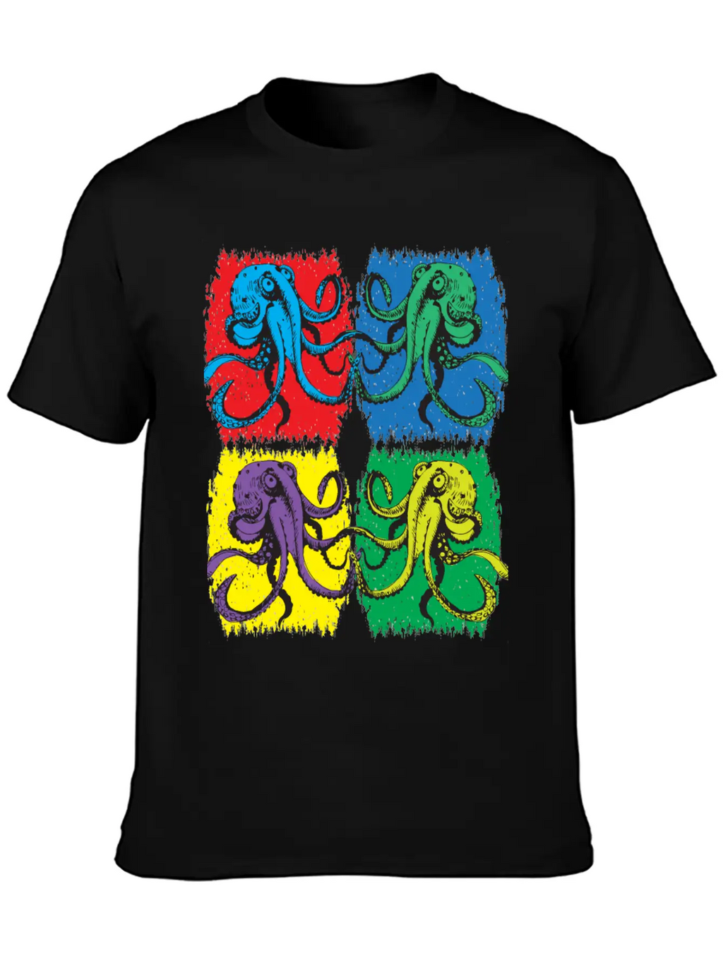 Octopus Pop Art Unisex Casual T-Shirt – Clean Design For Daily Comfort