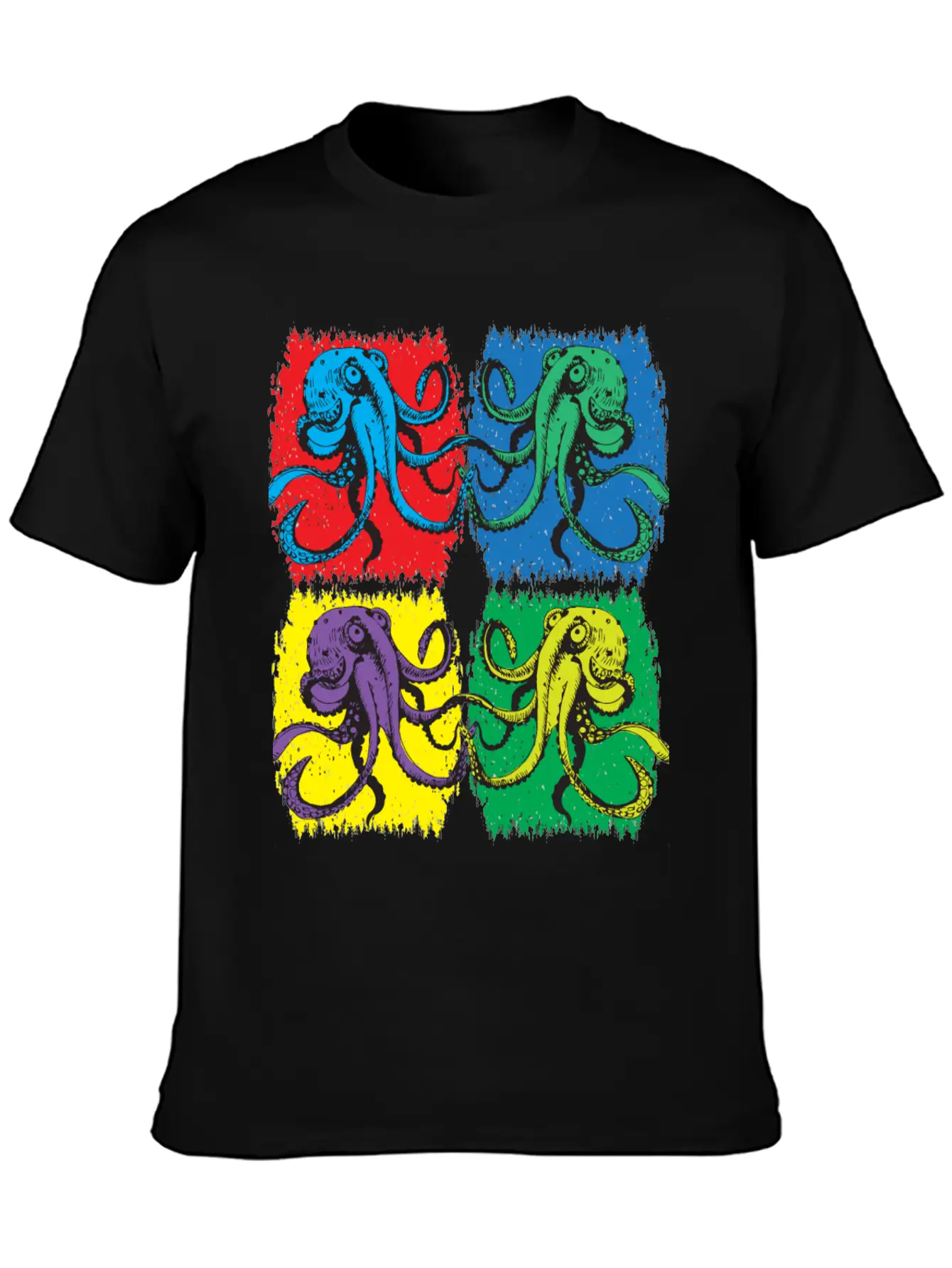Octopus Pop Art Unisex Casual T-Shirt – Clean Design For Daily Comfort