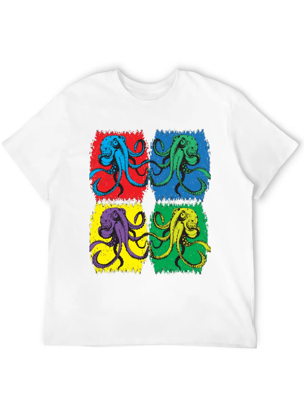 Octopus Pop Art Unisex Casual T-Shirt – Clean Design For Daily Comfort