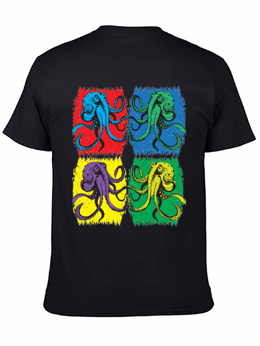 Octopus Pop Art Unisex Casual T-Shirt – Clean Design For Daily Comfort