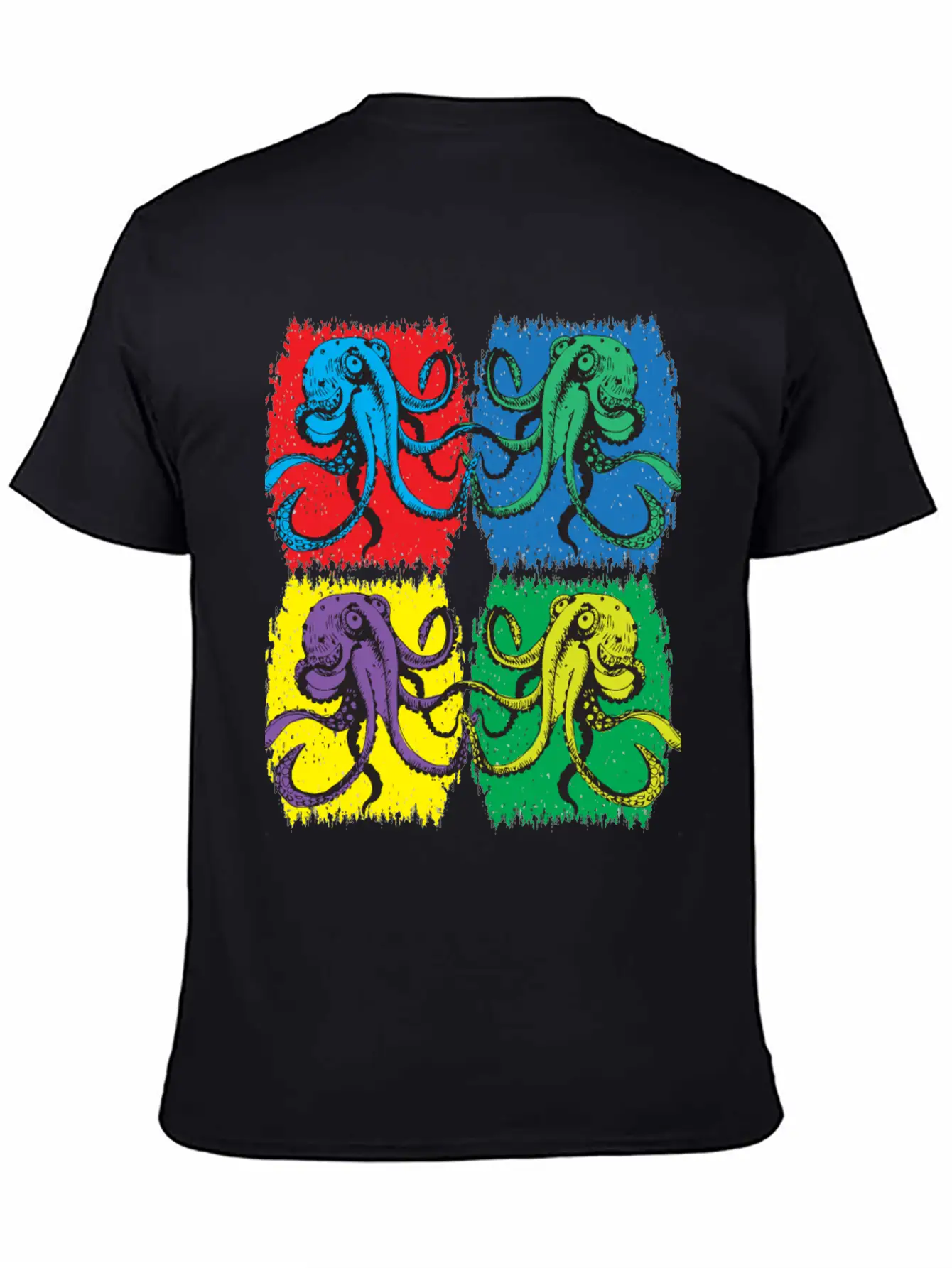 Octopus Pop Art Unisex Casual T-Shirt – Clean Design For Daily Comfort