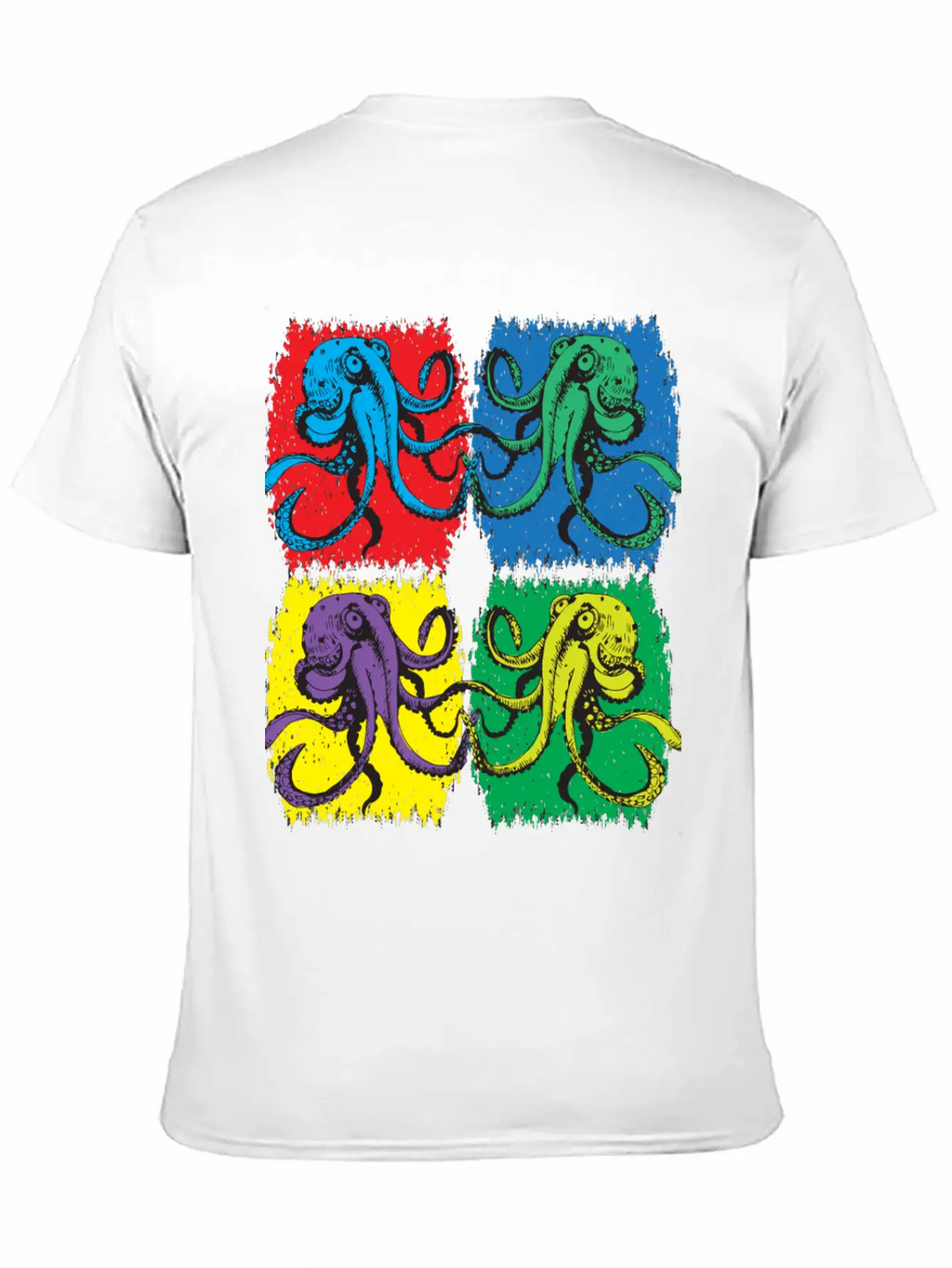 Octopus Pop Art Unisex Casual T-Shirt – Clean Design For Daily Comfort