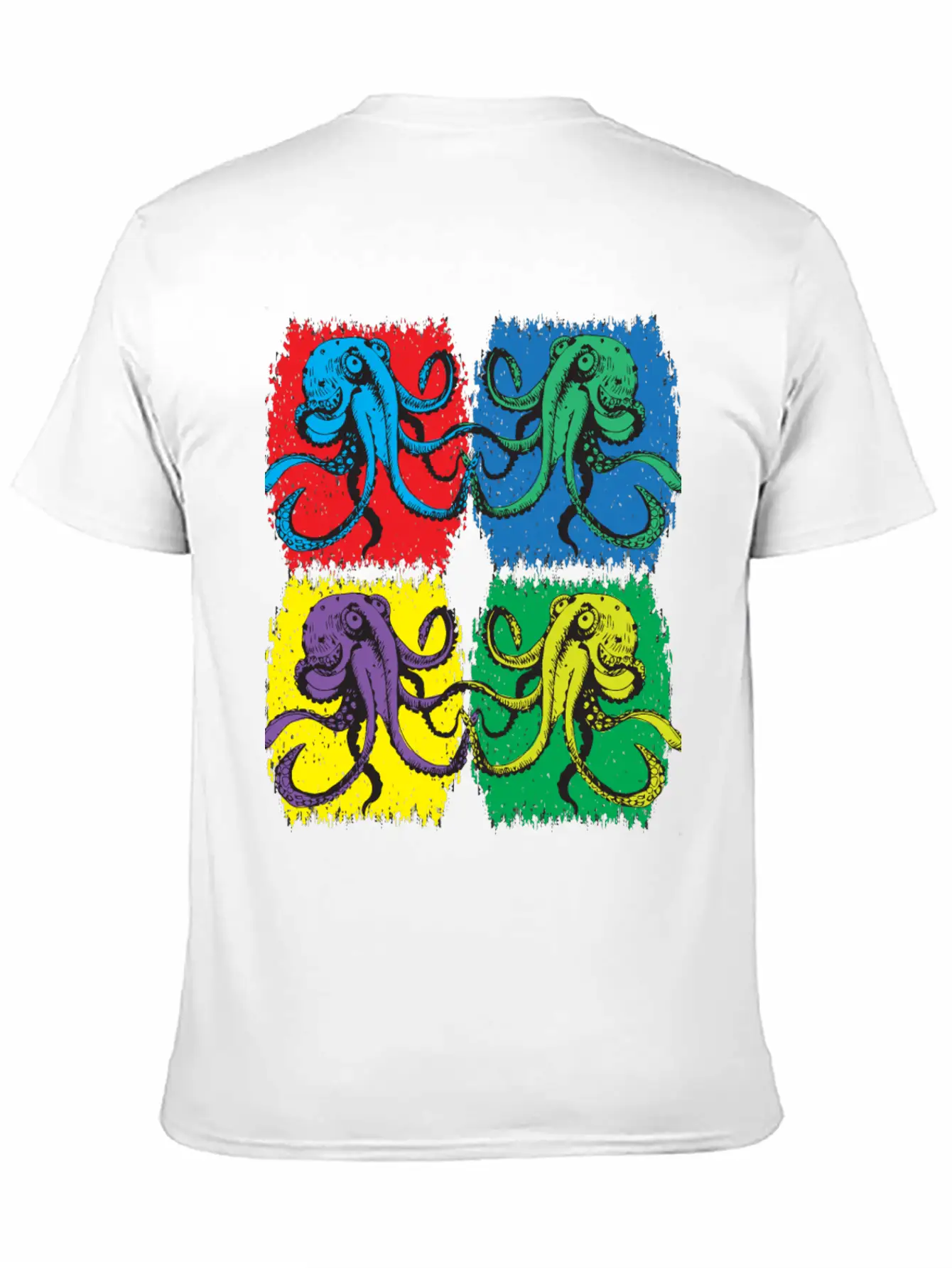 Octopus Pop Art Unisex Casual T-Shirt – Clean Design For Daily Comfort