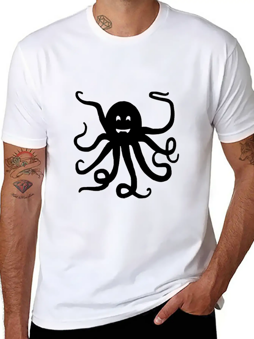 Octopus Tie Dye Festival Raver Funny Groovy Animal Unisex Short Sleeve Soft Cotton T-Shirt – Casual Everyday Wear