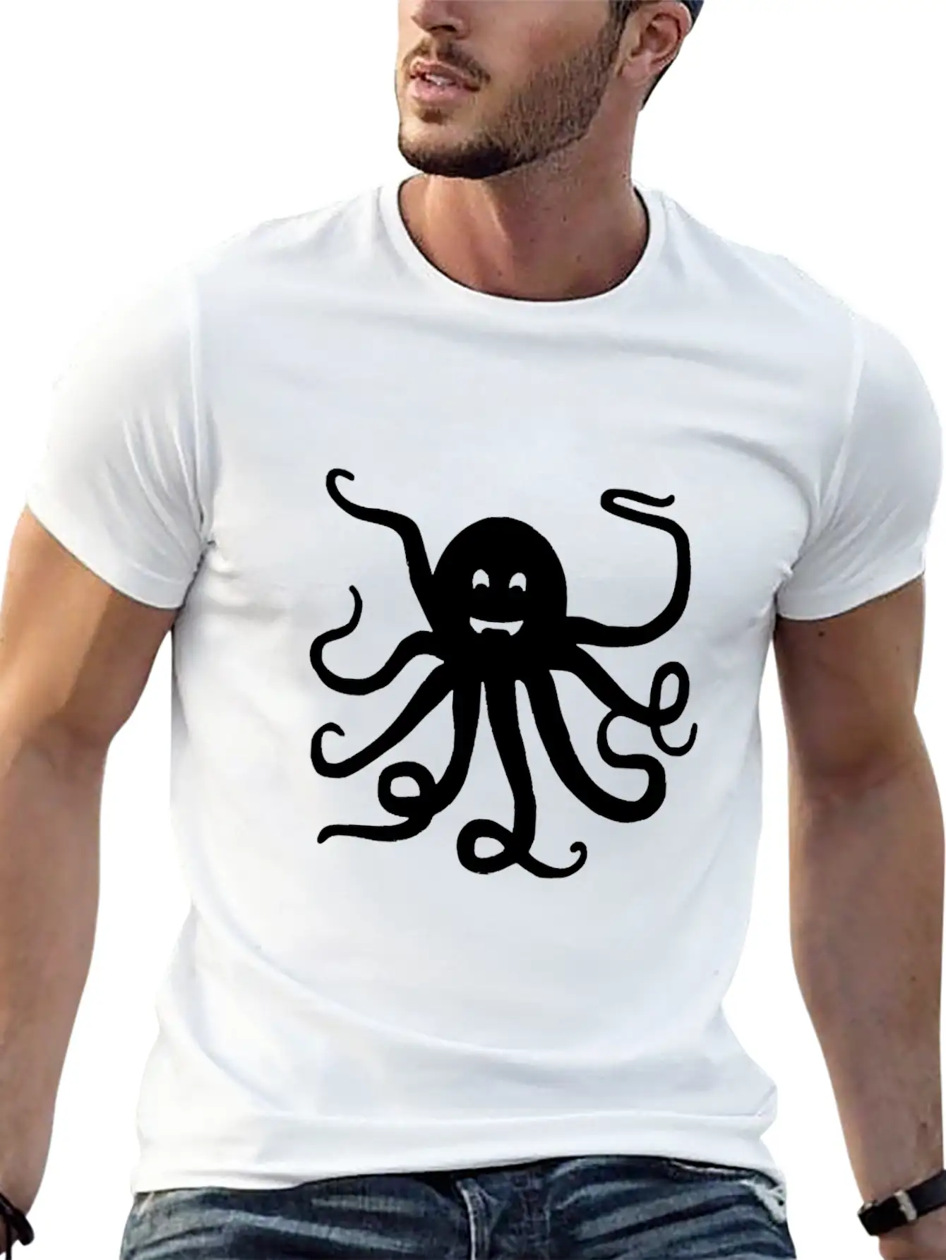 Octopus Tie Dye Festival Raver Funny Groovy Animal Unisex Short Sleeve Soft Cotton T-Shirt – Casual Everyday Wear