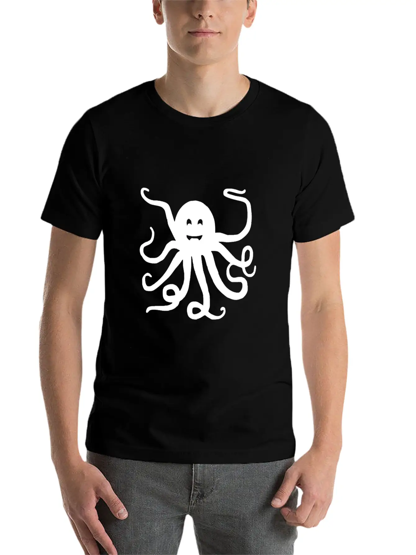 Octopus Tie Dye Festival Raver Funny Groovy Animal Unisex Short Sleeve Soft Cotton T-Shirt – Casual Everyday Wear
