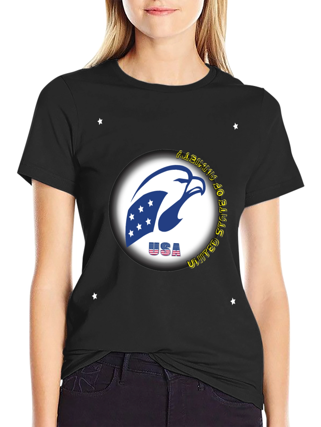 USA Eagle Graphic Tee - Patriotic Style