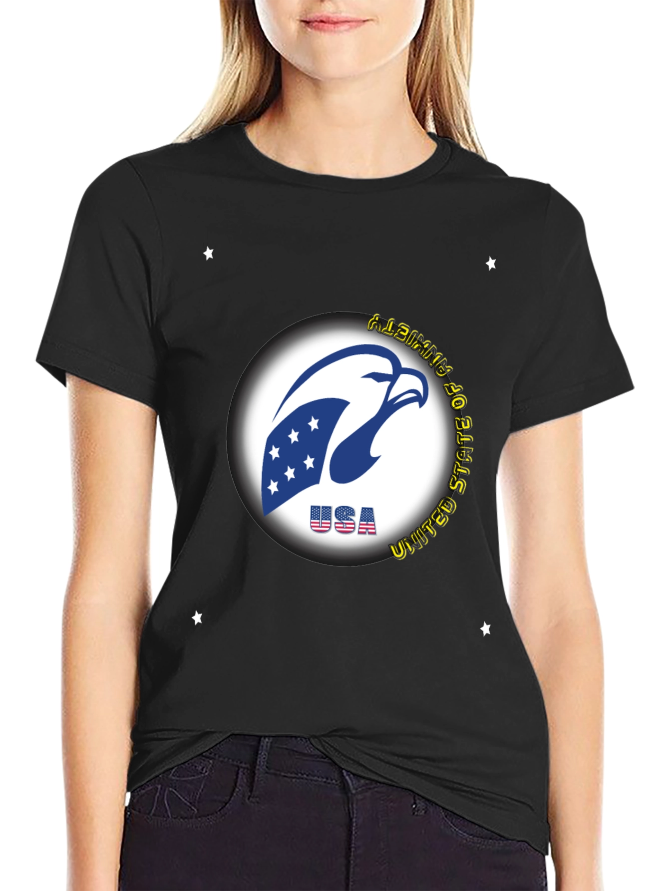 USA Eagle Graphic Tee - Patriotic Style