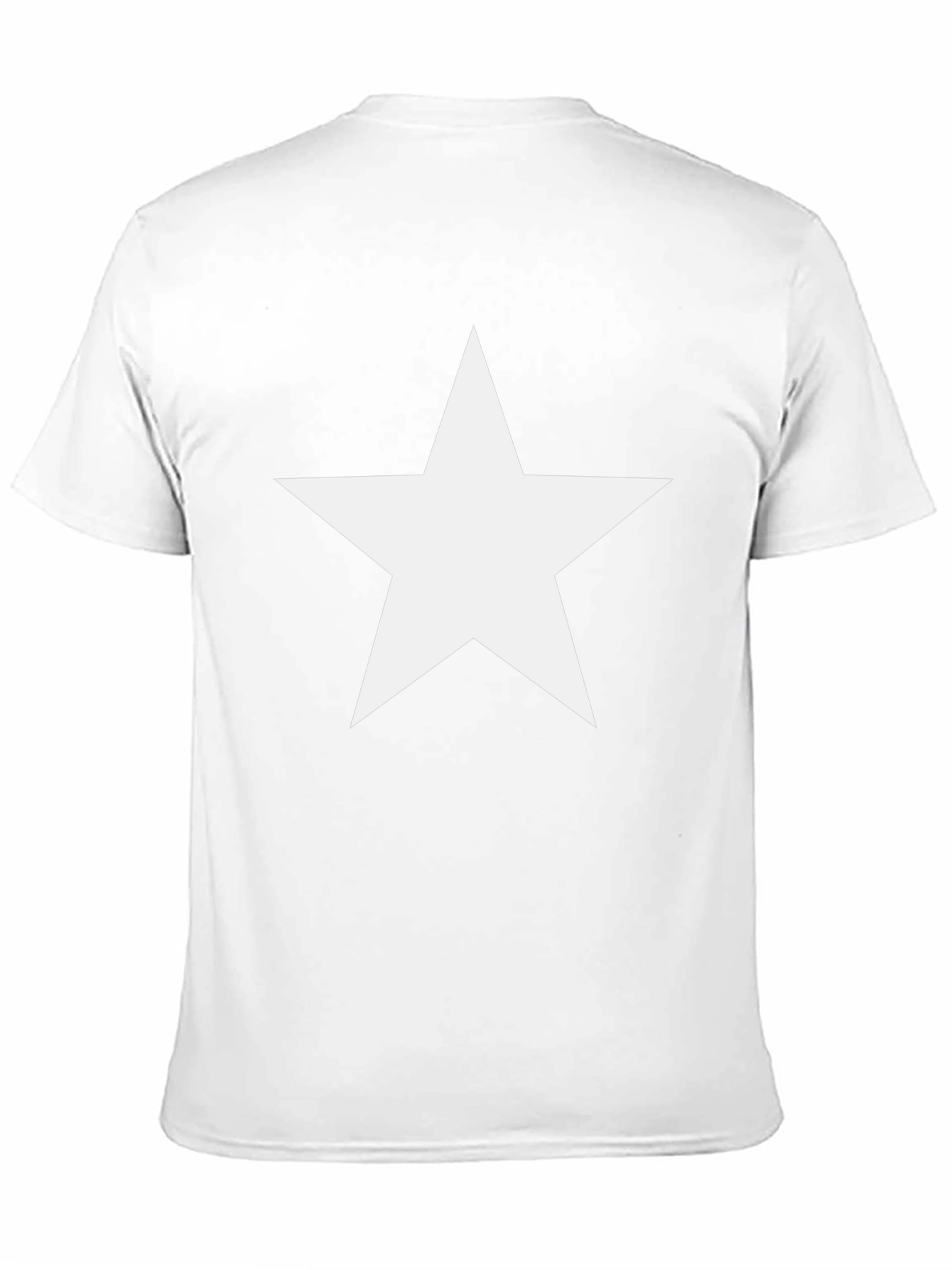Bold Star Graphic Tee - Classic Black Cotton Comfort