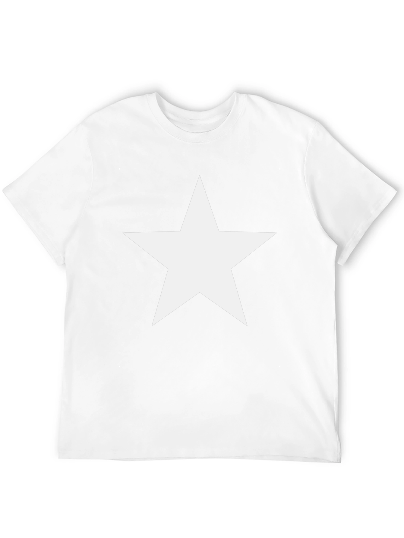 Bold Star Graphic Tee - Classic Black Cotton Comfort