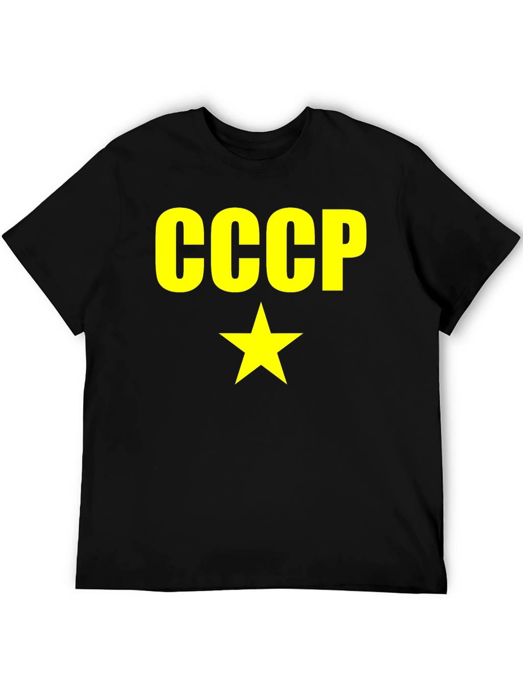 CCCP Soviet Union Star Graphic Black T-Shirt