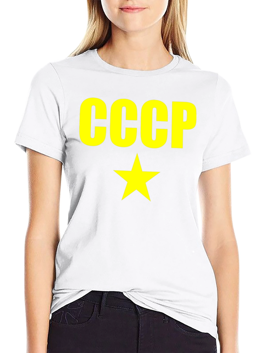 CCCP Soviet Union Star Graphic Black T-Shirt