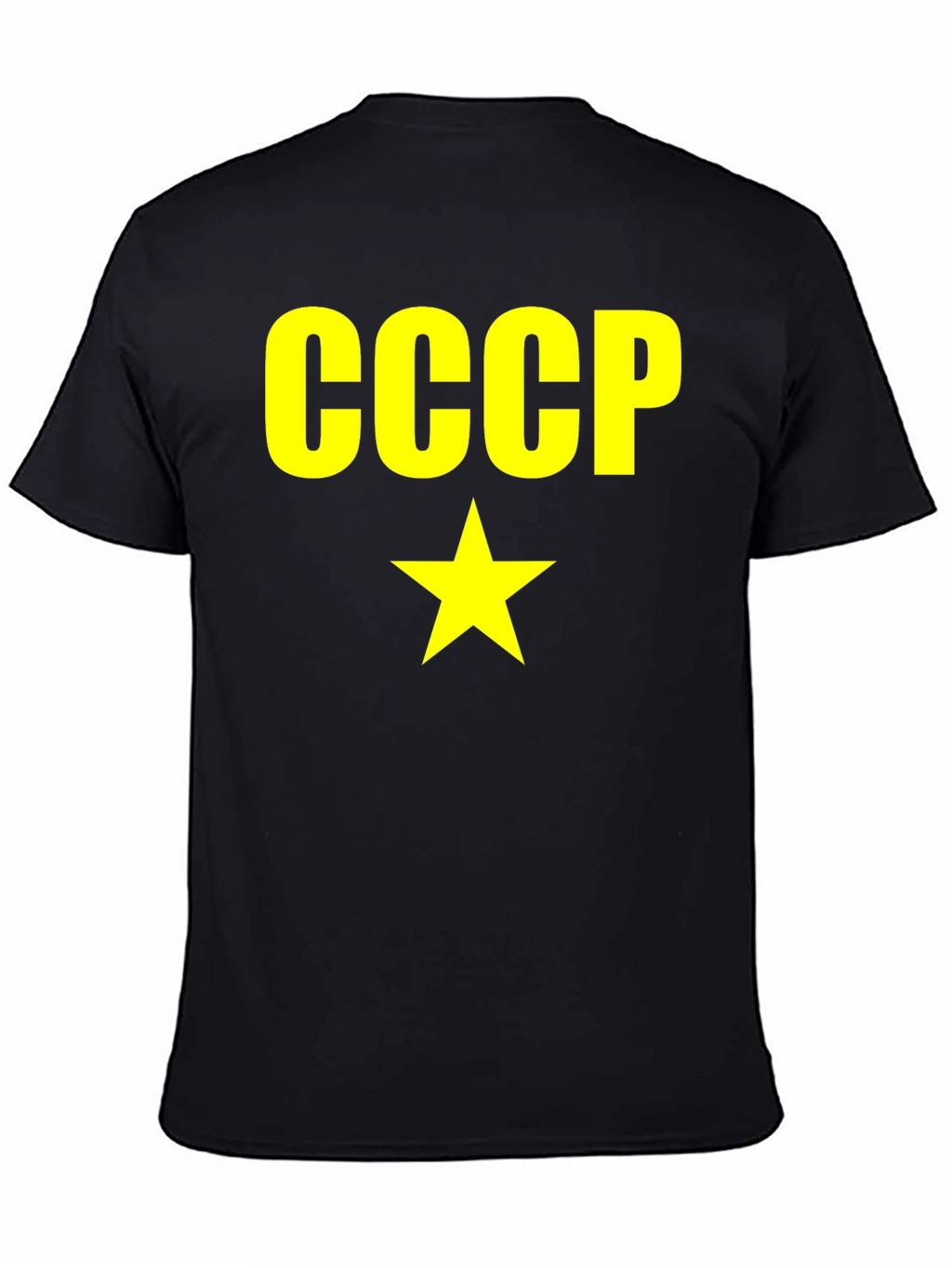 CCCP Soviet Union Star Graphic Black T-Shirt