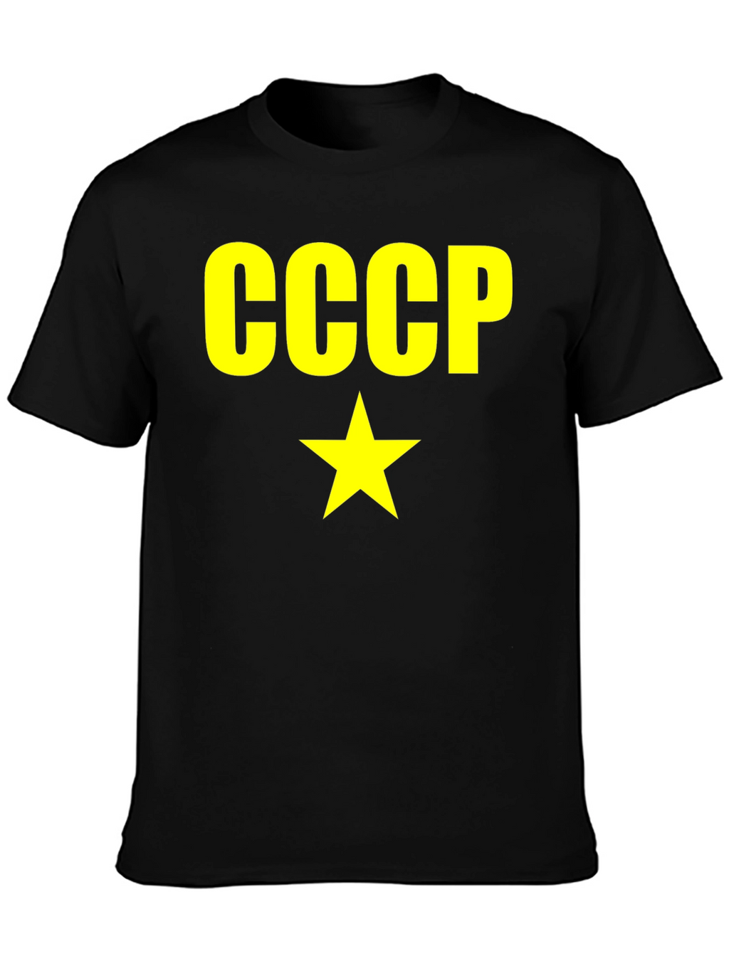 CCCP Soviet Union Star Graphic Black T-Shirt