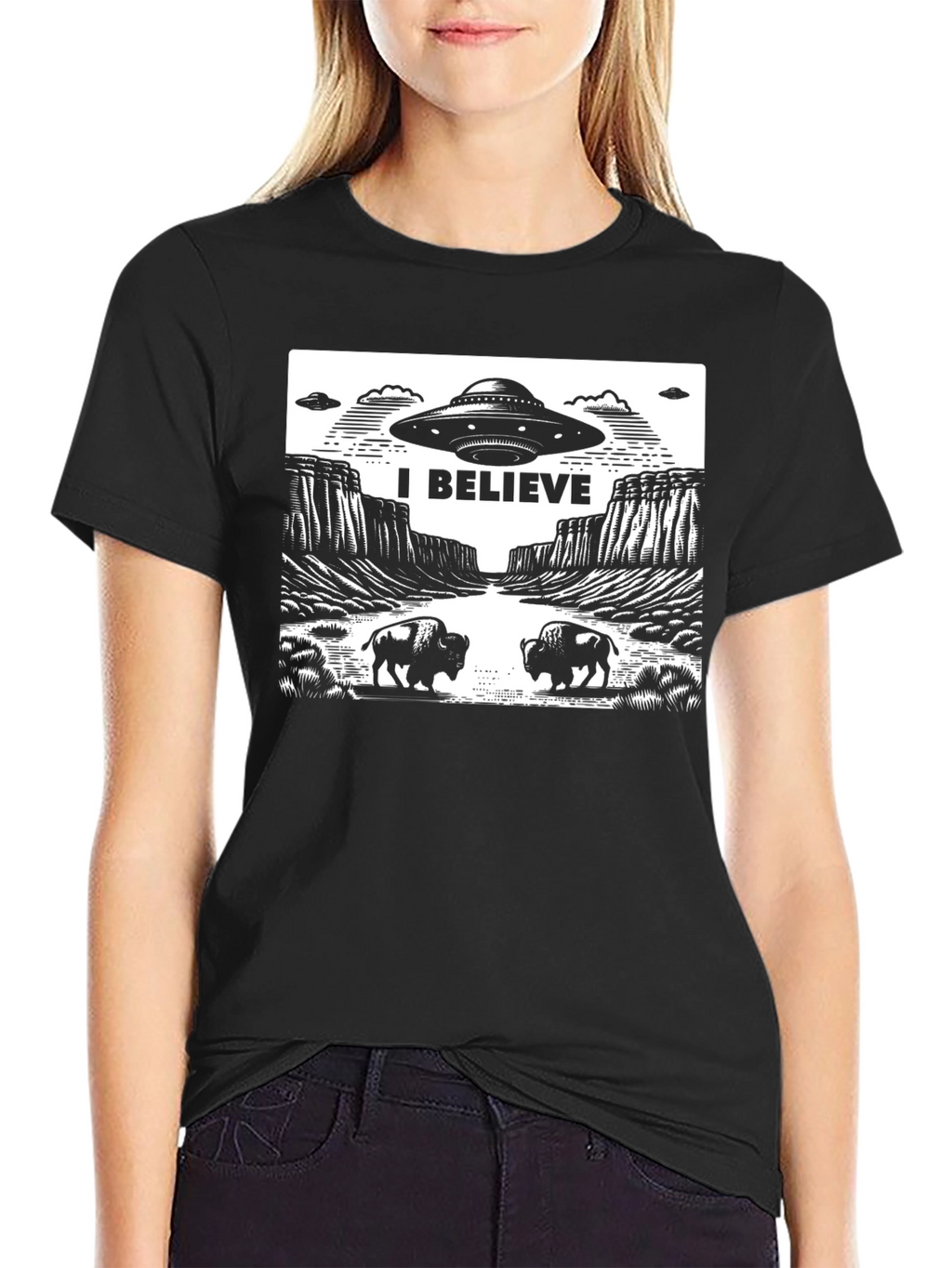 I Believe UFO Graphic T-Shirt