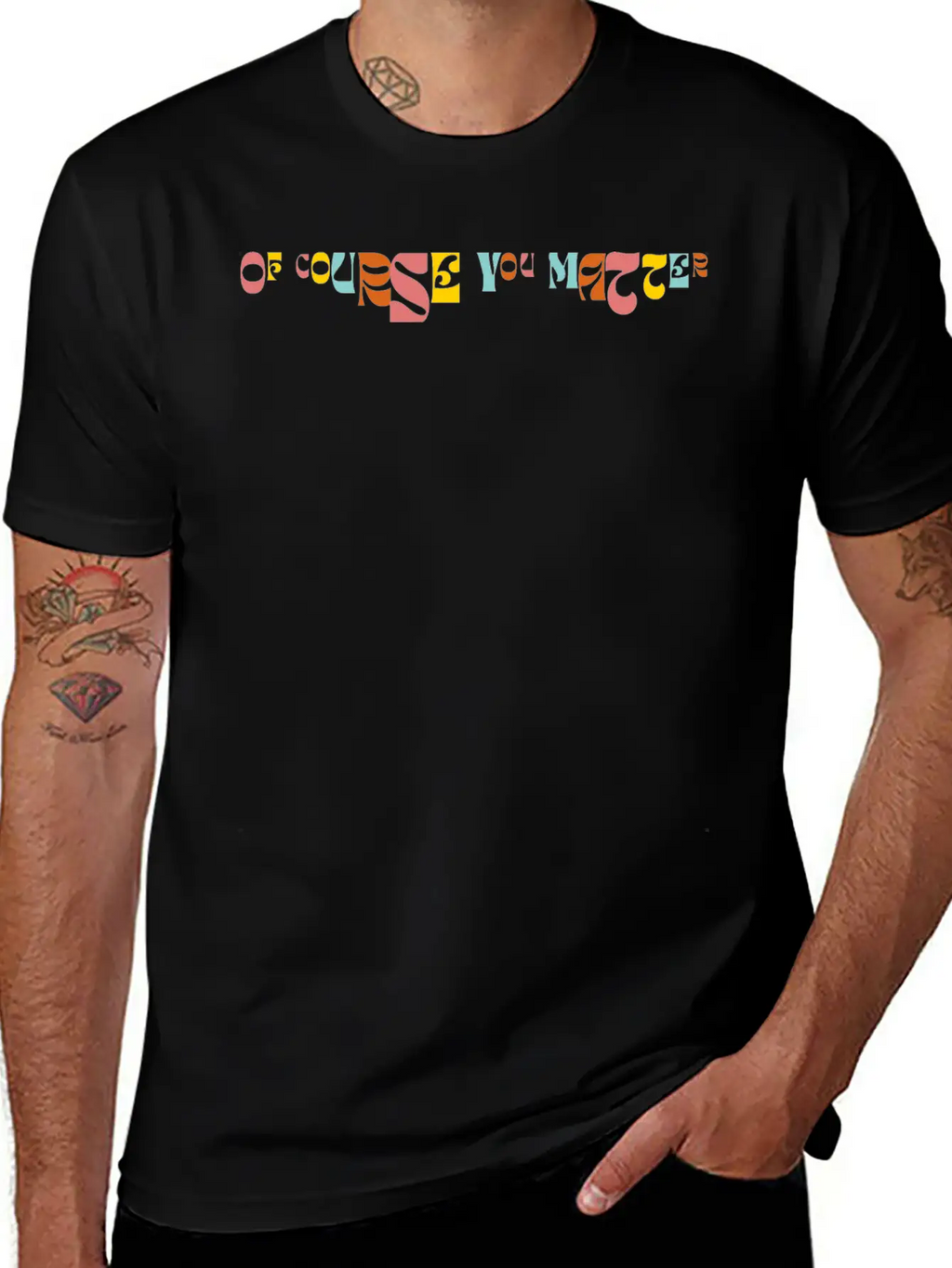 Of Corse You Matter Graphic Essential Cotton Tee For Daily Outfits – Unisex Style