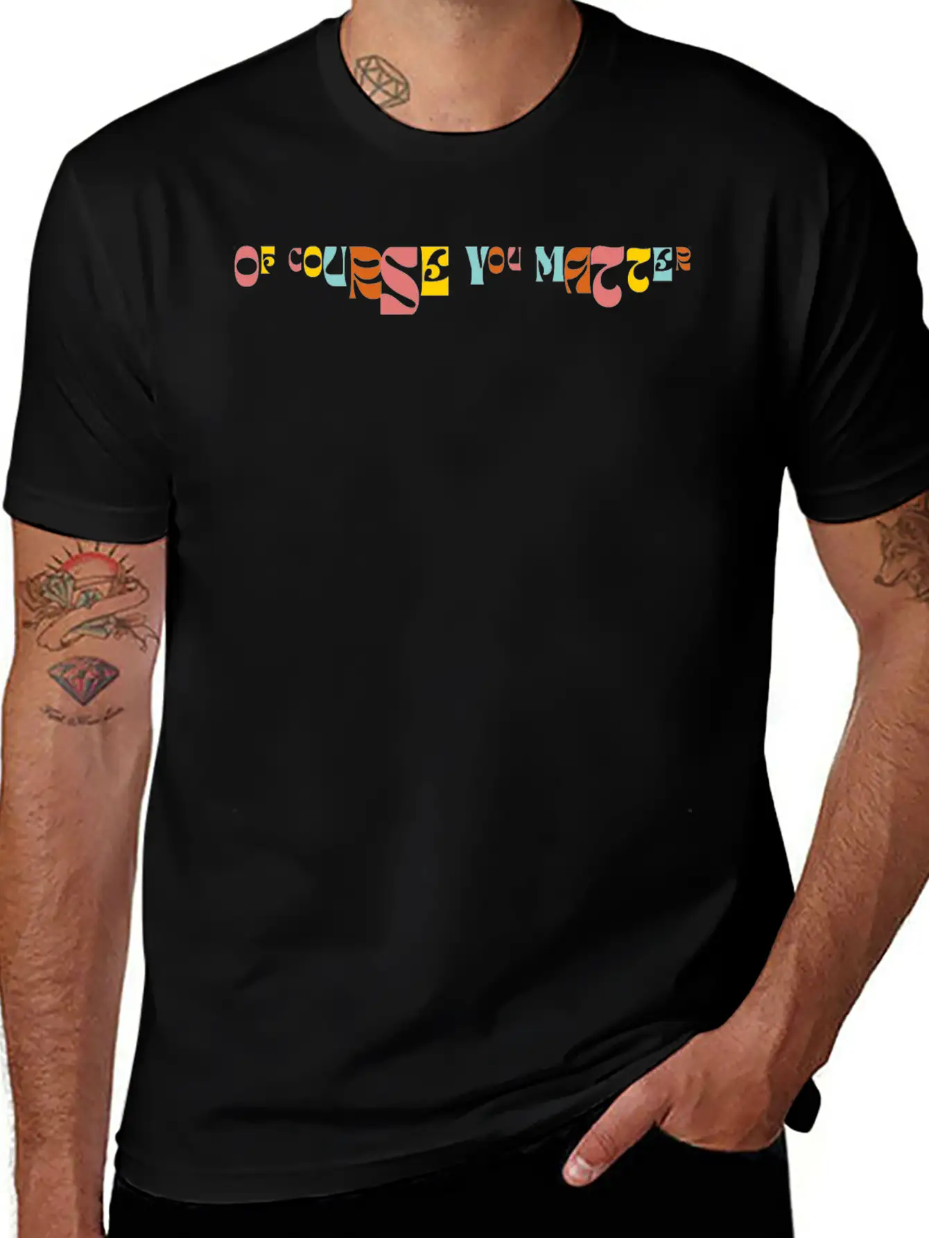 Of Corse You Matter Graphic Essential Cotton Tee For Daily Outfits – Unisex Style