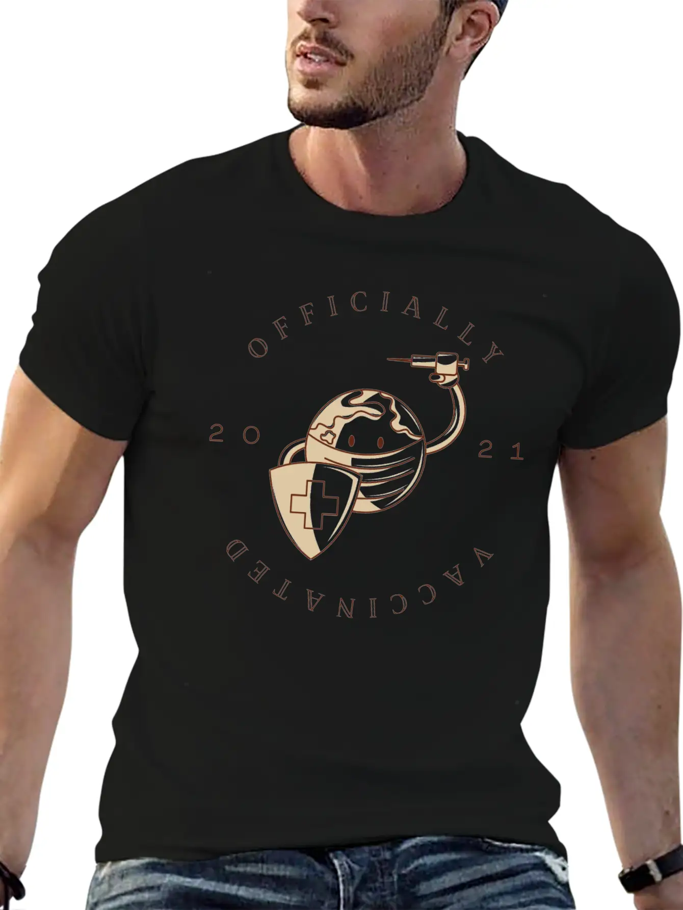 Officially Vaccinated Essential Cotton Tee For Daily Outfits – Unisex Style