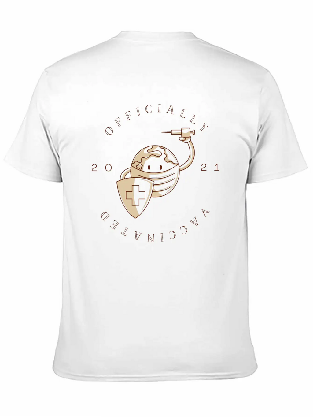 Officially Vaccinated Essential Cotton Tee For Daily Outfits – Unisex Style