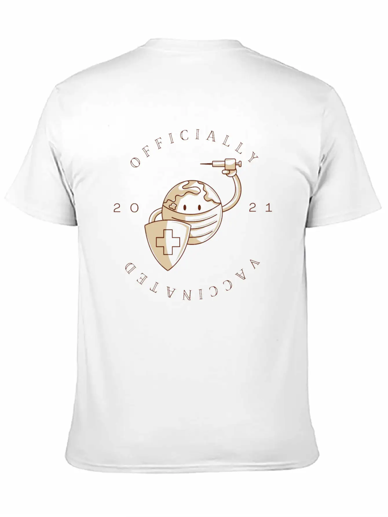 Officially Vaccinated Essential Cotton Tee For Daily Outfits – Unisex Style