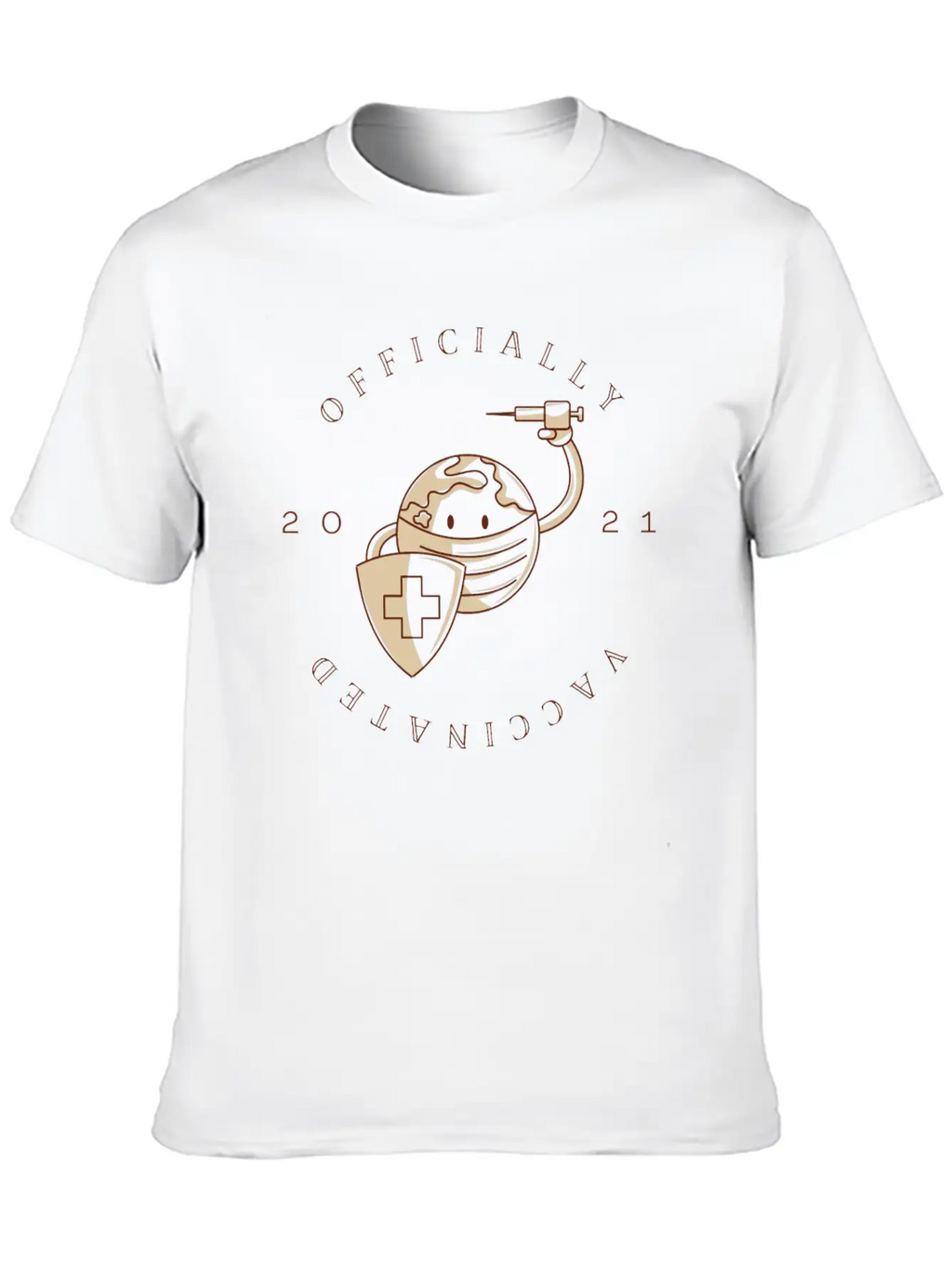 Officially Vaccinated Essential Cotton Tee For Daily Outfits – Unisex Style