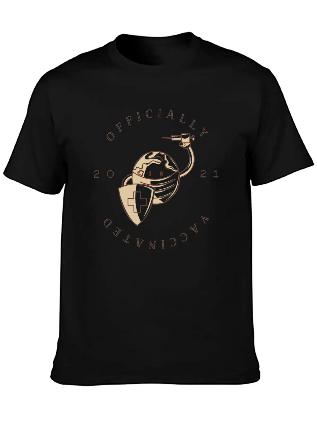 Officially Vaccinated Essential Cotton Tee For Daily Outfits – Unisex Style