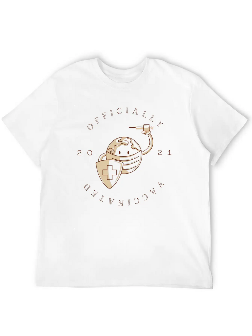 Officially Vaccinated Essential Cotton Tee For Daily Outfits – Unisex Style