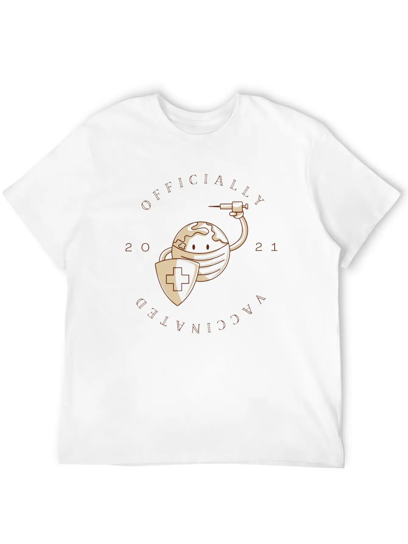 Officially Vaccinated Essential Cotton Tee For Daily Outfits – Unisex Style